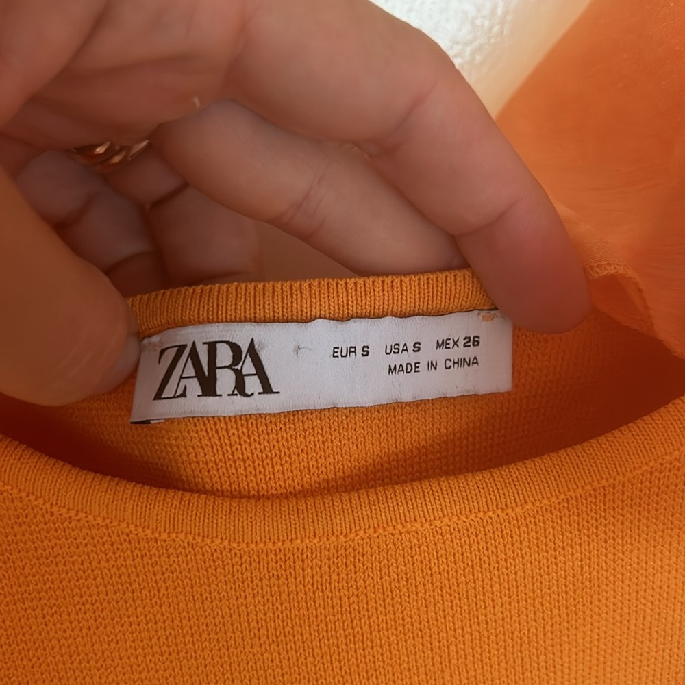 ZARA tulle organza crop top size S - Picture 9 of 10